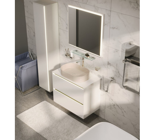 Тумба под раковину Allen Brau Activity 70 1.34003.WM белый матовый/черный браш