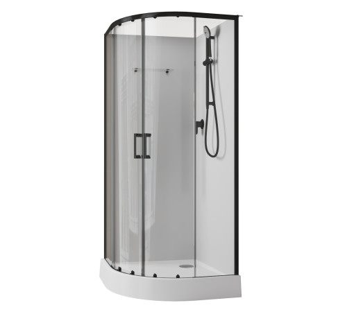 Душевая кабина Aquanet Passion EVO R black 90x90 набор 1