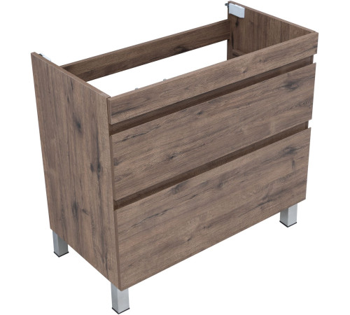 Тумба под раковину Aquanet Нота New 90 напольная, дуб веллингтон табак