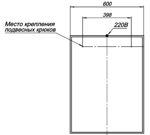 Зеркало Aquanet Nova Lite 60 белый LED