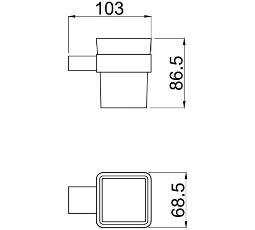 Стакан Allen Brau Infinity 6.21002-31 белый/черный матовый
