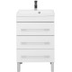 Тумба с раковиной Aquanet Верона 60 белый (напольная 3 ящика)