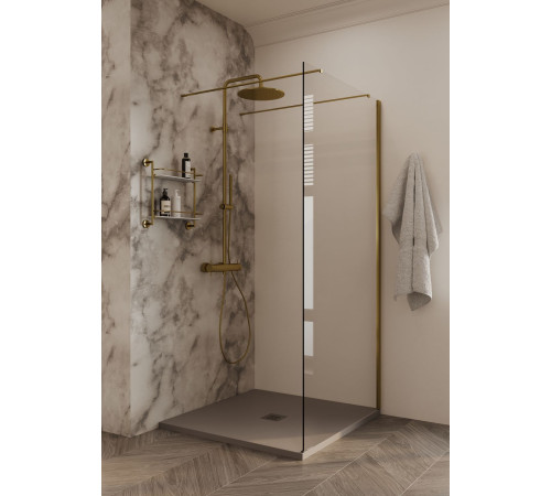 Душевая перегородка Allen Brau Infinity 2 100 3.21039.BBA черный браш