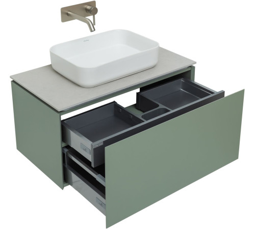 Тумба под раковину Allen Brau Infinity 85 1.21002.CGM олива матовый