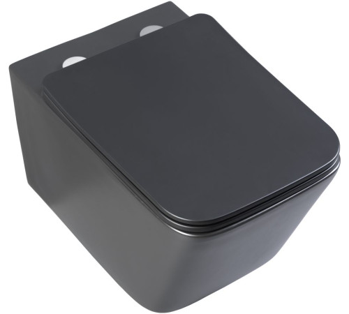 Унитаз подвесной Aquanet Rimless Tavr-W BL-103N-WHT black черный матовый