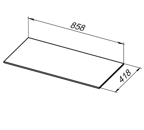 Столешница Allen Brau Liberty 90 1.330012.G-S серый структ
