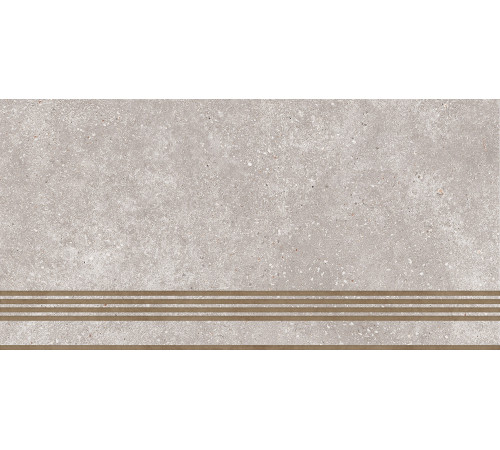 ST183VG Ступень Coral Rock серая неполированная 30x60
