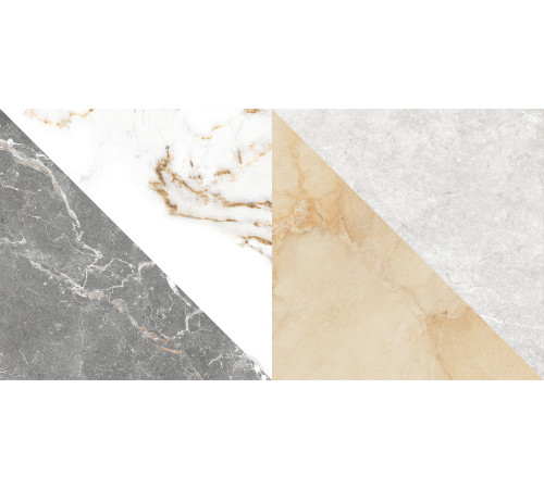 GT98VG Плитка настенная Capella белая геометрия глянцевая 25x50