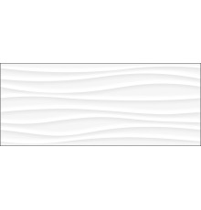 10100001346 Плитка настенная White Planet белая 03 глянцевая 25x60