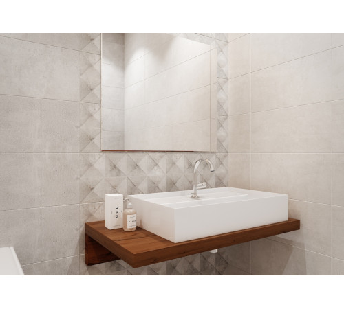 GT63VG Плитка настенная Loft серая матовая 25x50