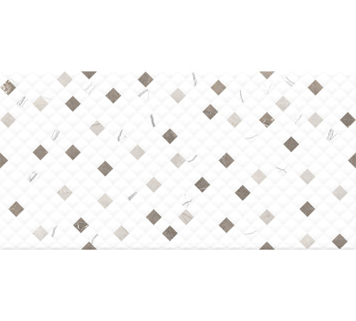 GT125VG Плитка настенная Siluet белая мозаика глянцевая 25x50